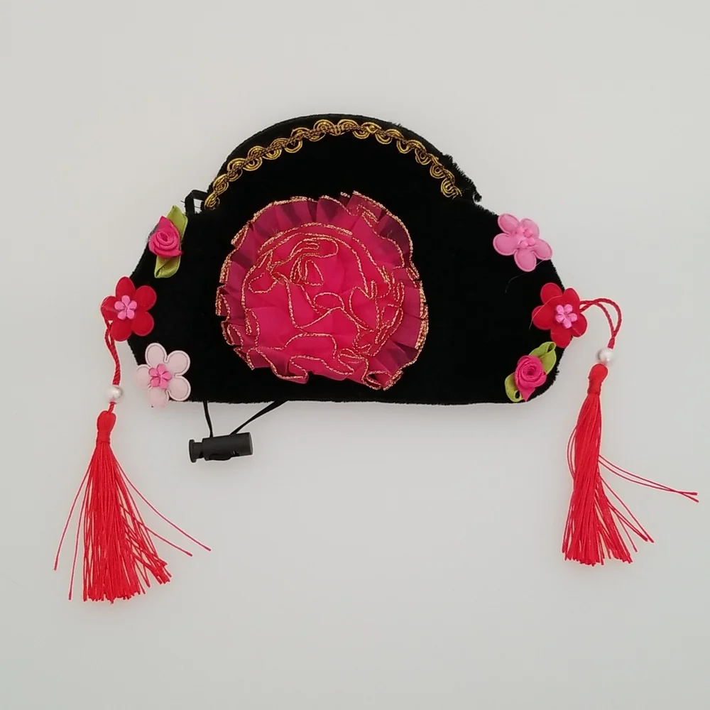 Small size cat/ small dog custom eye glasses and Qing dynasty Chinese outfit